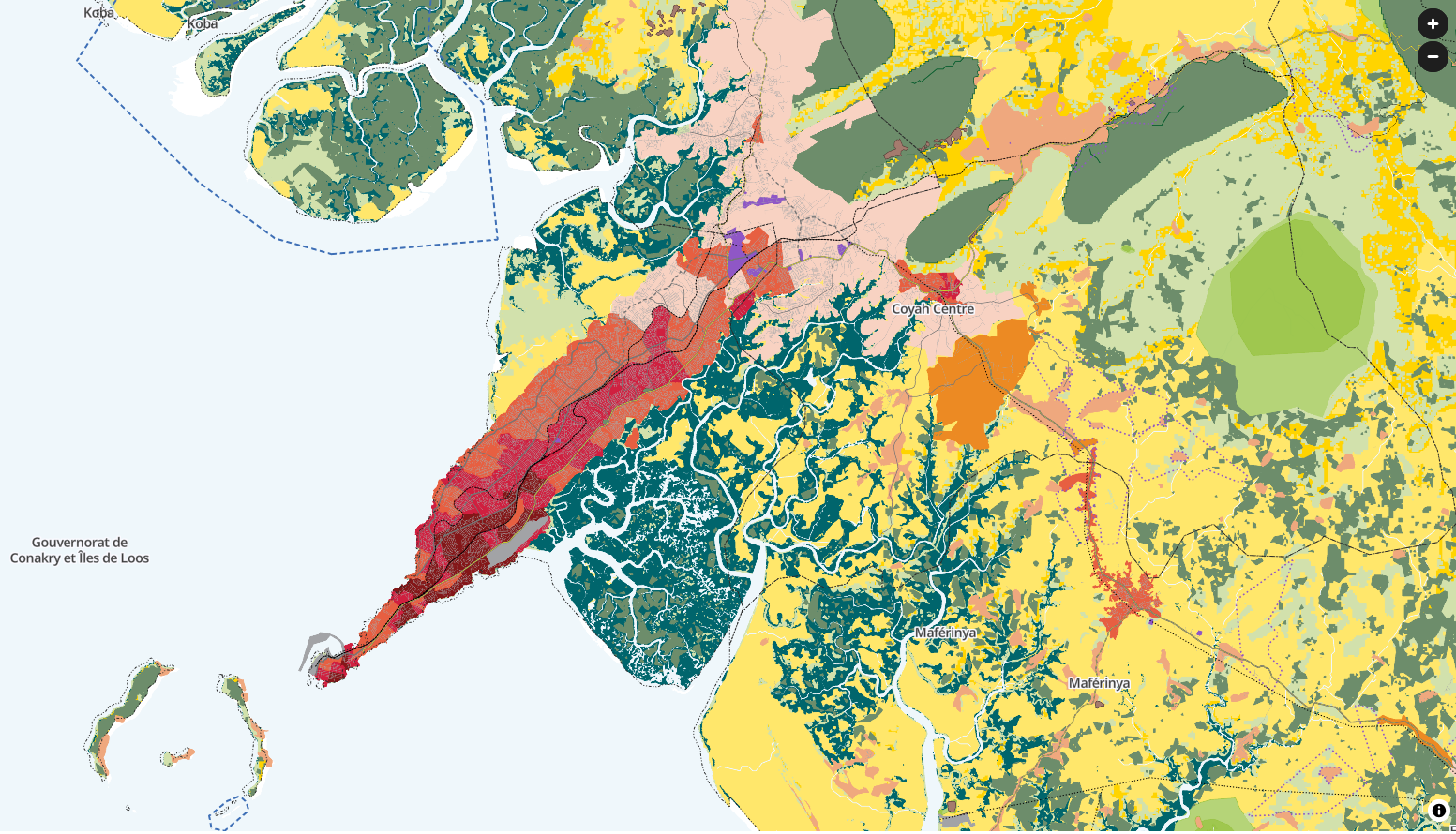 Portail cartographique d’urbanisme du Grand Conakry